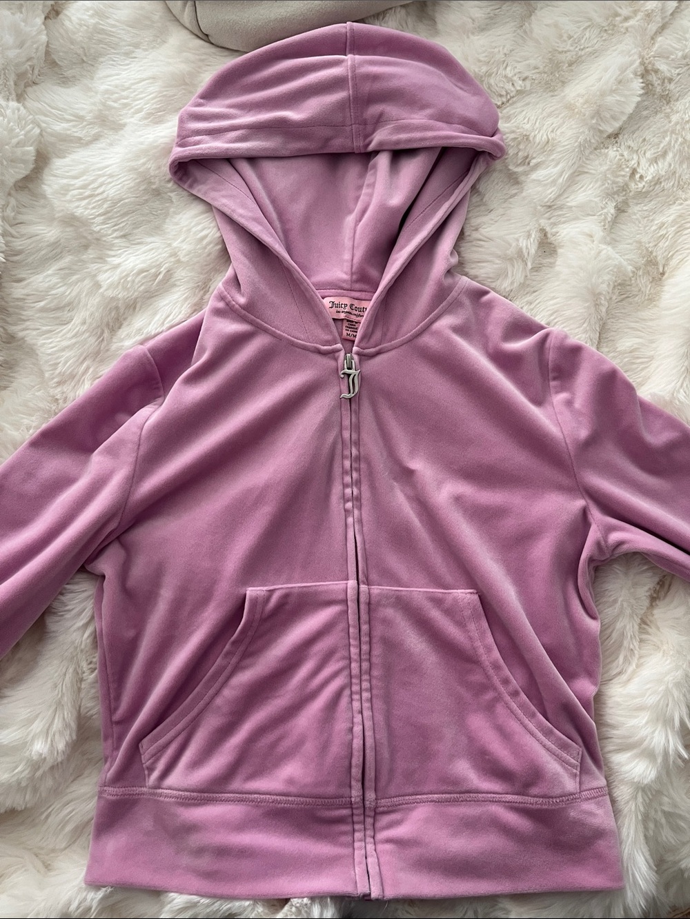 Juicy Couture Lilac Velour Zip Hoodie for Kids
